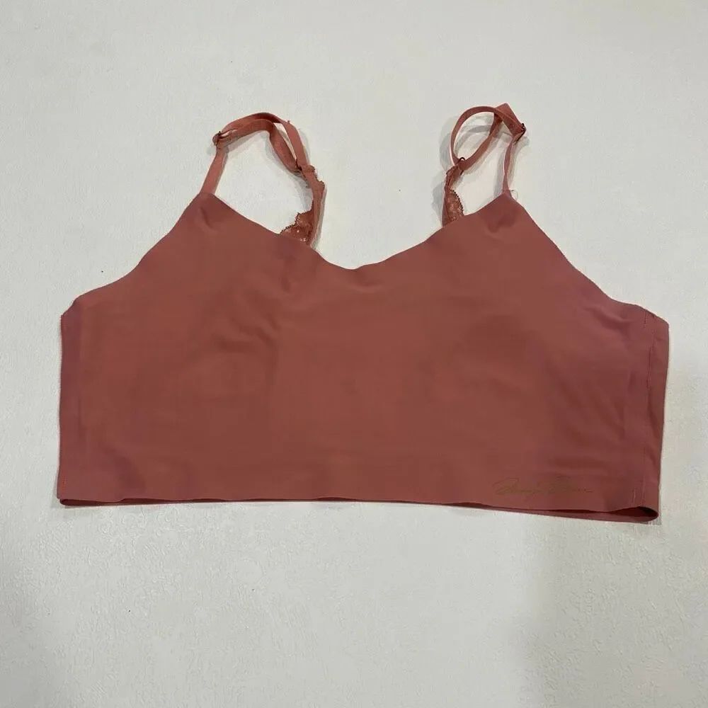 Marilyn Monroe Rust Red Seamless Bralette Crop Cami Top XL Nylon Spandex Adjusta